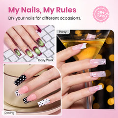 Beetles Gel Nail Tips with 16 sizes for a natural-looking fit on every finger.