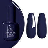 Beetles Navy Blue Gel Nail Polish bottle shows sleek 15 ml packaging for easy DIY manicures.
