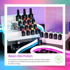 Beetles neon color collection application shows smooth coverage.