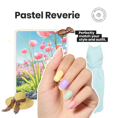 Beetles Pastel Reverie nude pink nail polish for subtle everyday looks.