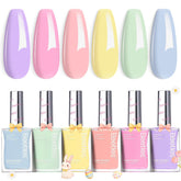 Beetles Pastel Reverie packaging showcases six-color nail polish set for stylish home manicures.