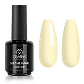 Beetles Pastel Yellow gel polish Lemon Cheese bottle for easy at home manicures