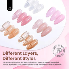 Beetles Sheer Elegance Nude swatches on nails highlighting sheer coverage for diverse skin tones