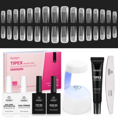 Beetles Tipex Instant Apex Nail Tips Kit with built-in apex for easier at-home extensions.
