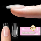 Beetles Tipex Lite built-in apex for natural arch and stronger at-home nails.