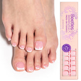Beetles X Press Plus Ivory French toe nails with natural look