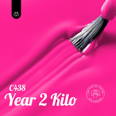 Beetles year-2 hot pink swatch shows rich color payoff and smooth coverage