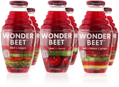 Beetology variety pack front view with three flavors for quick tasting.