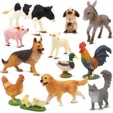 Beetots Farm Animals Set cow figurine in vibrant colors for imaginative play.