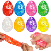 BEIGUO Easter Egg Stress Ball red confetti for fidget play