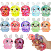 BEIGUO Easter glitter bunny stress ball close-up for kid-friendly fidget play