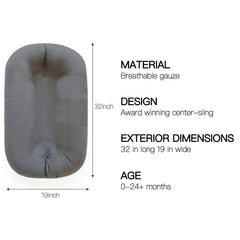 Beisurznga soft organic cotton cover offers skin-friendly comfort during rest and play.