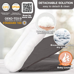 Beisurznga tummy time mat enabling active exploration and parent–baby bonding.