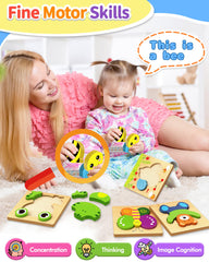 Bekayshad ladybug puzzle for toddlers supports shape recognition and imaginative play