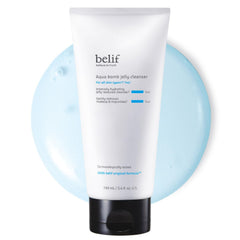 belif Jelly Hydrating Deep Cleanser bottle shows premium packaging and branding