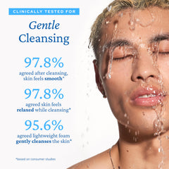 belif Jelly Hydrating Deep Cleanser hydration splash conveys refreshed dewy finish