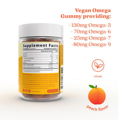 BeLive peach-flavored gummies offer a tasty, plant-based alternative to softgels.