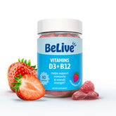 BeLive Vitamin D3 Gummies bottle displayed for daily immune and energy support