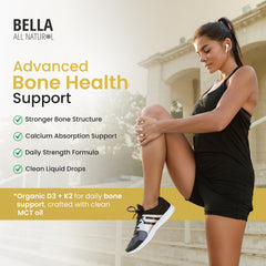 Bella All Natural D3 K2 Drops with MCT oil and Omega-3 in the formula