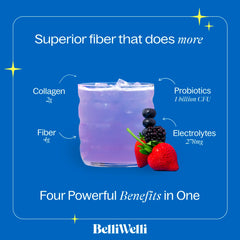 Belli Welli powder dissolves easily, smooth texture without aftertaste
