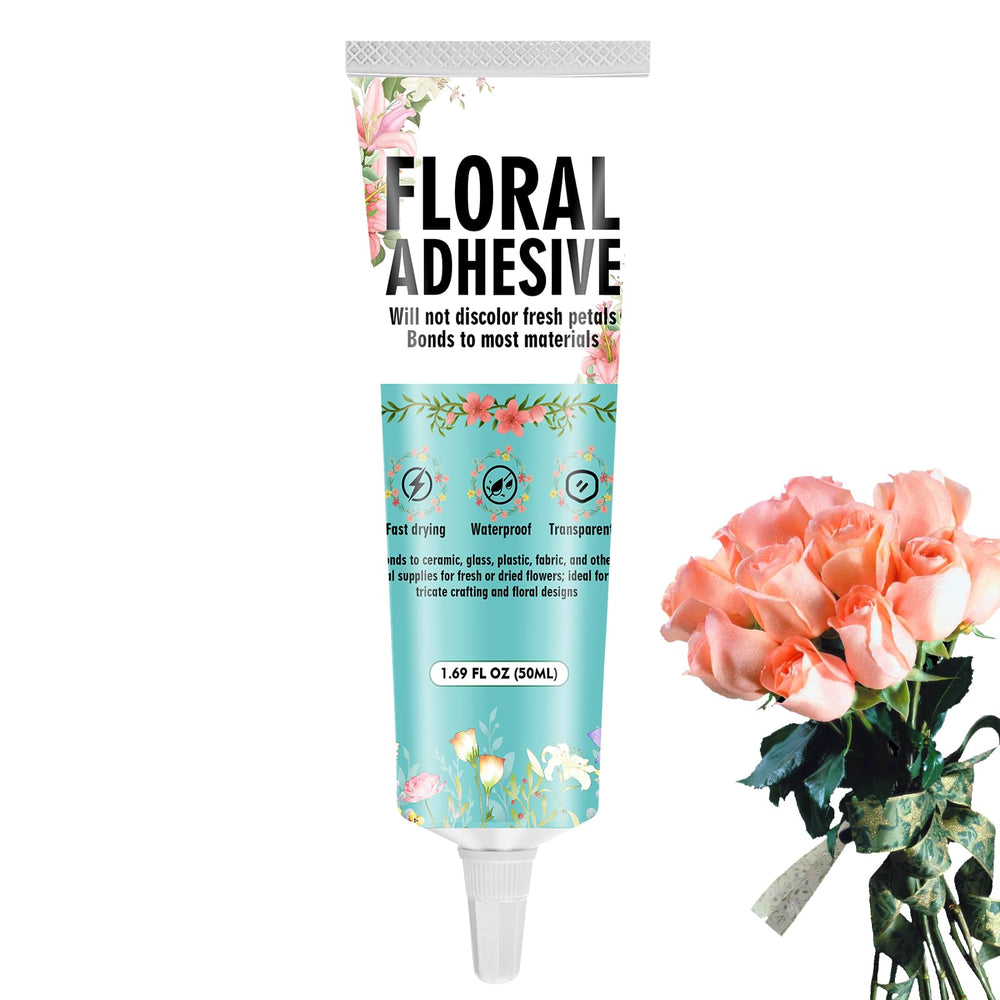 Bellisinno floral glue with precision tip for accurate petal placement.