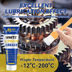 Garage door hinges lubricated with Bellisinno grease for smooth operation.