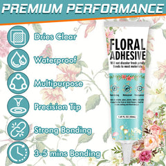 Bellisinno waterproof floral adhesive bonds corsages and boutonnieres reliably.