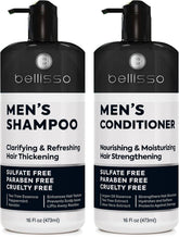Bellisso mens shampoo bottle pour shows clarifying cleanse for oily hair