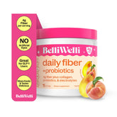 Belli Welli fiber powder tub with organic acacia for daily digestion support.