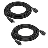 Belllights 2-pack extension cords coiled neatly for space-saving use