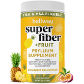 Bellway Super Fiber pineapple bottle showing flavor and easy daily regularity support.