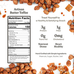 Belmont Peanuts glossy toffee coating closeup highlights sweet, buttery crunch.