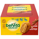 Belvita Cinnamon Brown Sugar biscuits box eight packs for bulk morning energy.