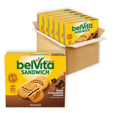 Belvita dark chocolate creme breakfast sandwiches pack, convenient morning energy.