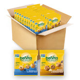 Belvita Energy Snack Bites Variety Pack packaging showcases two flavors for on-the-go snacking.