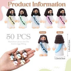 Bememo Jesus figure cassock green highlights playful Easter decorations