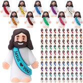 Bememo little Jesus figures pack in vibrant colors for Easter crafts and gifts.