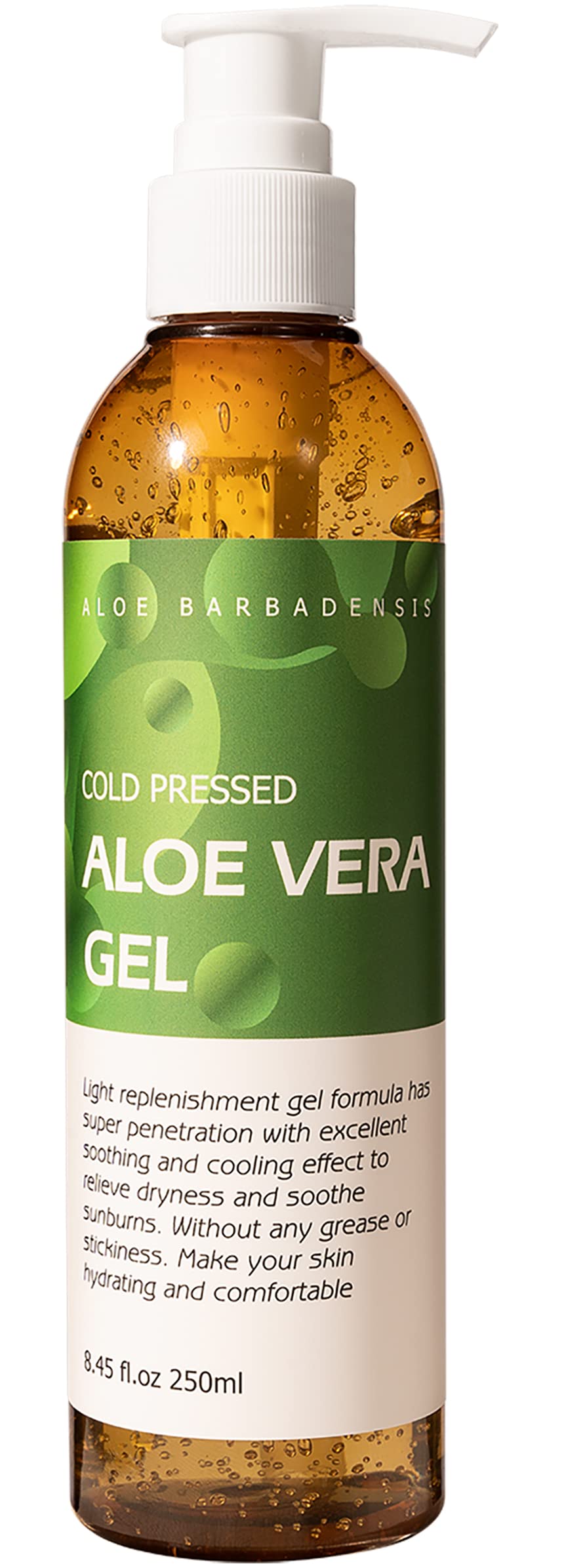 Benatu Aloe Vera Gel face bottle showing soothing hydration for daily skin care.