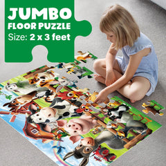 BenBen floor puzzle 2x3 feet supports collaborative play and problem solving.