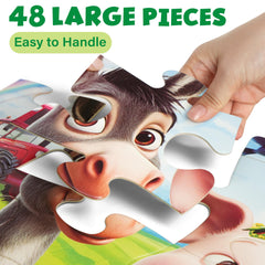 BenBen floor puzzle textured-surface reduces glare during play.