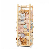 BENCHRY stuffed animal zoo storage, 54in full view, keeps toys organized and visible.