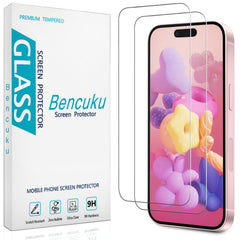 Bencuku iPhone 16 tempered glass for full coverage and protection