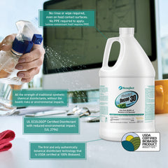 Lemon thyme scent from Benefect Decon 30 during cleaning
