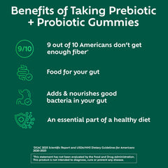 Benefiber probiotic Bacillus coagulans gummies bottle with probiotic support.