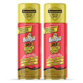 Bengal Gold Roach Spray front-label shows odorless protection for kitchens and bathrooms.