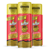 Bengal Gold Roach Spray three-pack shown for home use, ready-made pest control