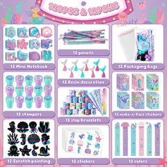 BenLouis mermaid pencils ideal for kids' crafts and gift bags