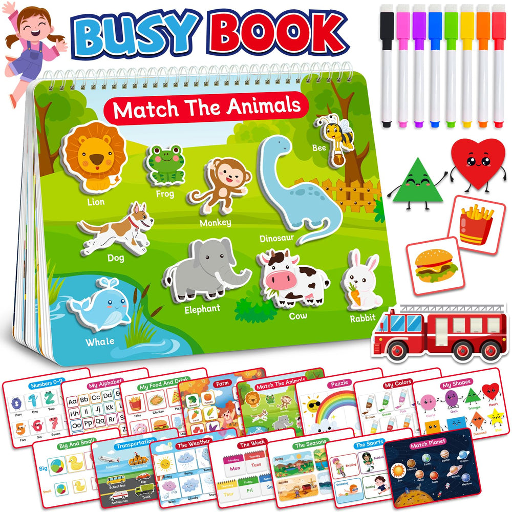 Benresive Busy Book cover with bright visuals for early learning on the go