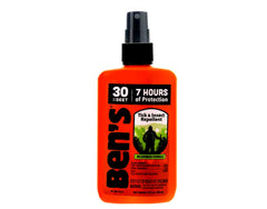 Ben's 30% DEET spray provides thorough coverage for complete protection.