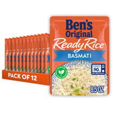 BEN'S ORIGINAL Ready Rice Basmati pouch microwaves in 90 seconds for a quick, flavorful side.